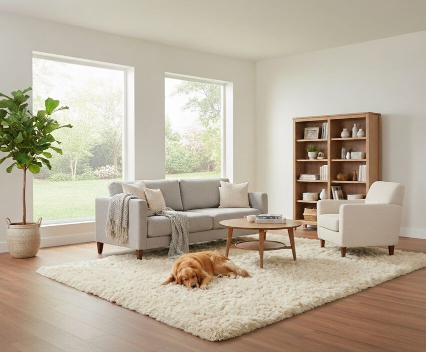 Generic Living Room with Area Rug